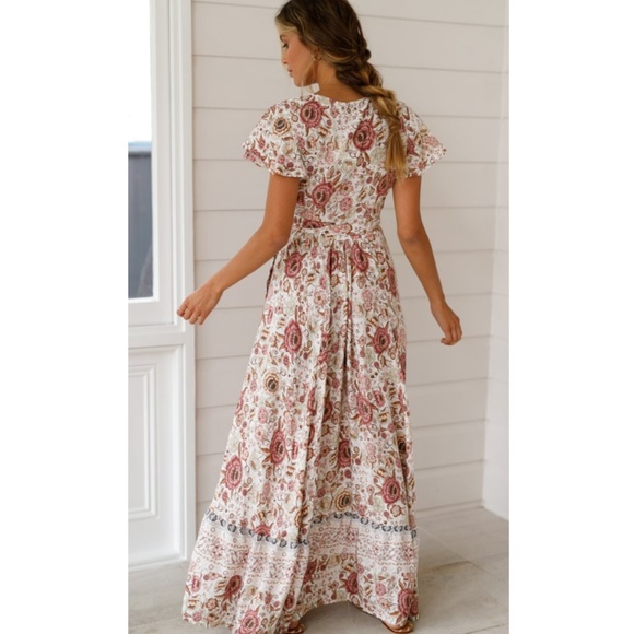 2021 Hot Pick - Boho V-neck Maxi Printed Dress - Picture 10 of 13
